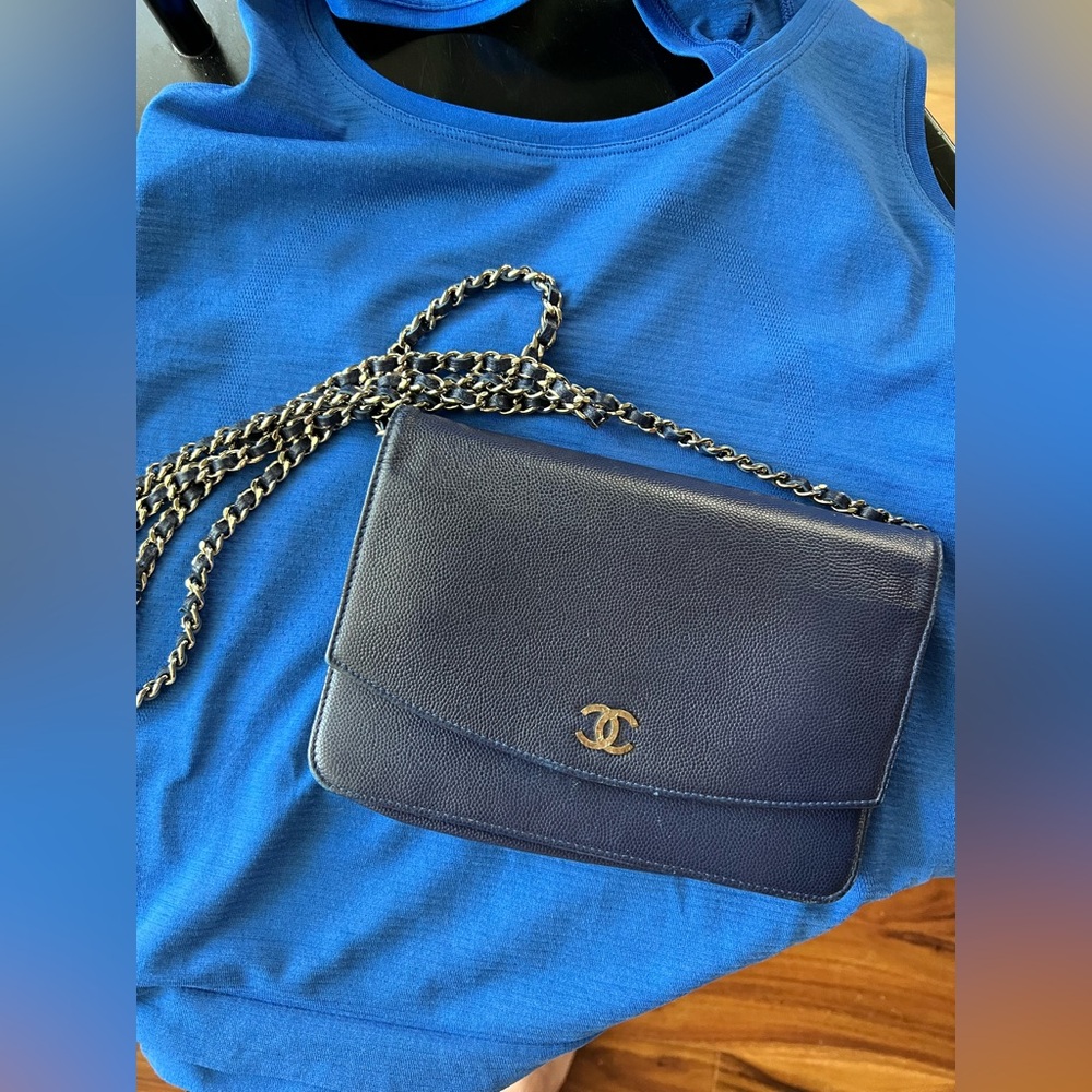 Chanel Sevruga Caviar Wallet On A Chain - Picture 11 of 11